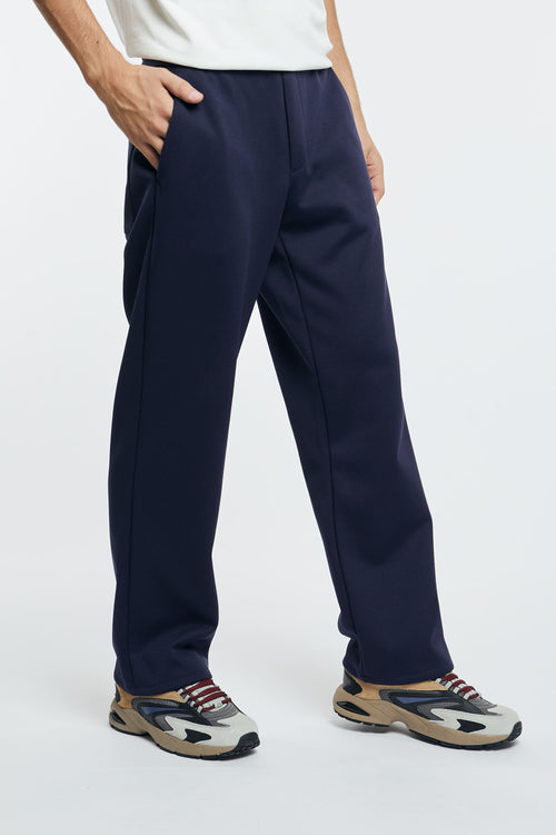 MSGM Jogger Pants Blue Polyester/Cotton-2