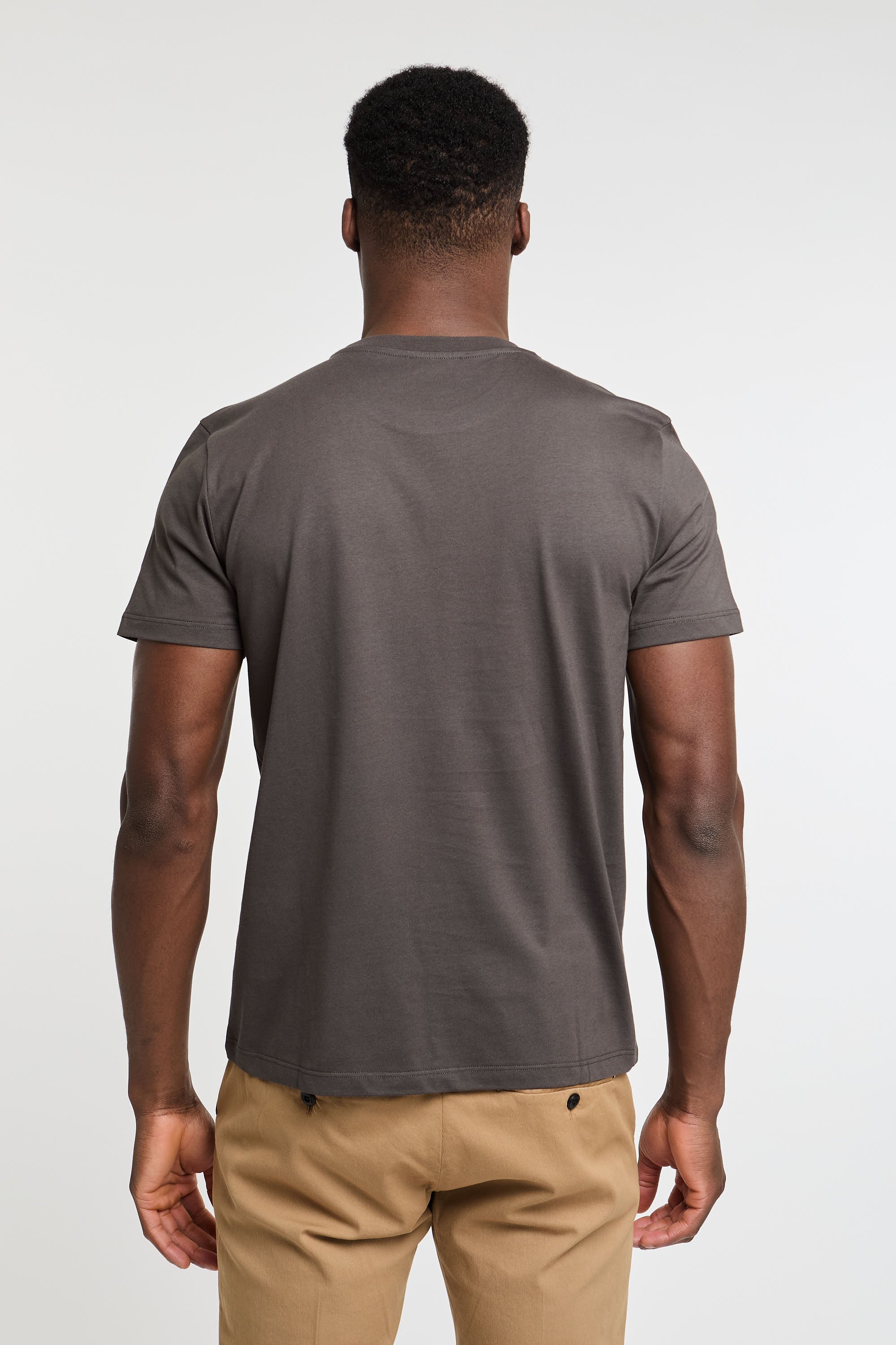 Dondup T-Shirt aus Baumwolle in Grau-3