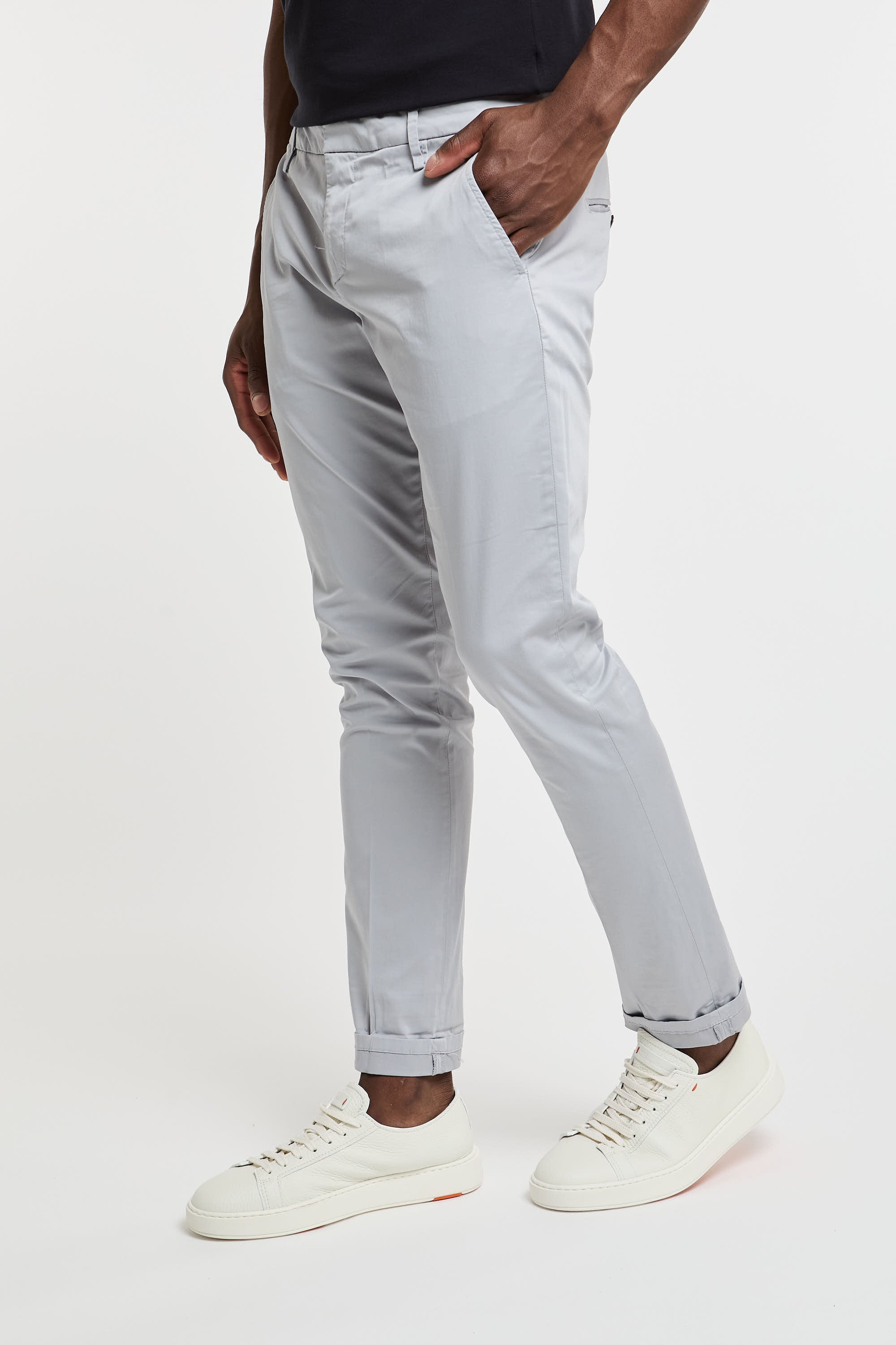 Dondup Gaubert Cotton Pants Grey-1