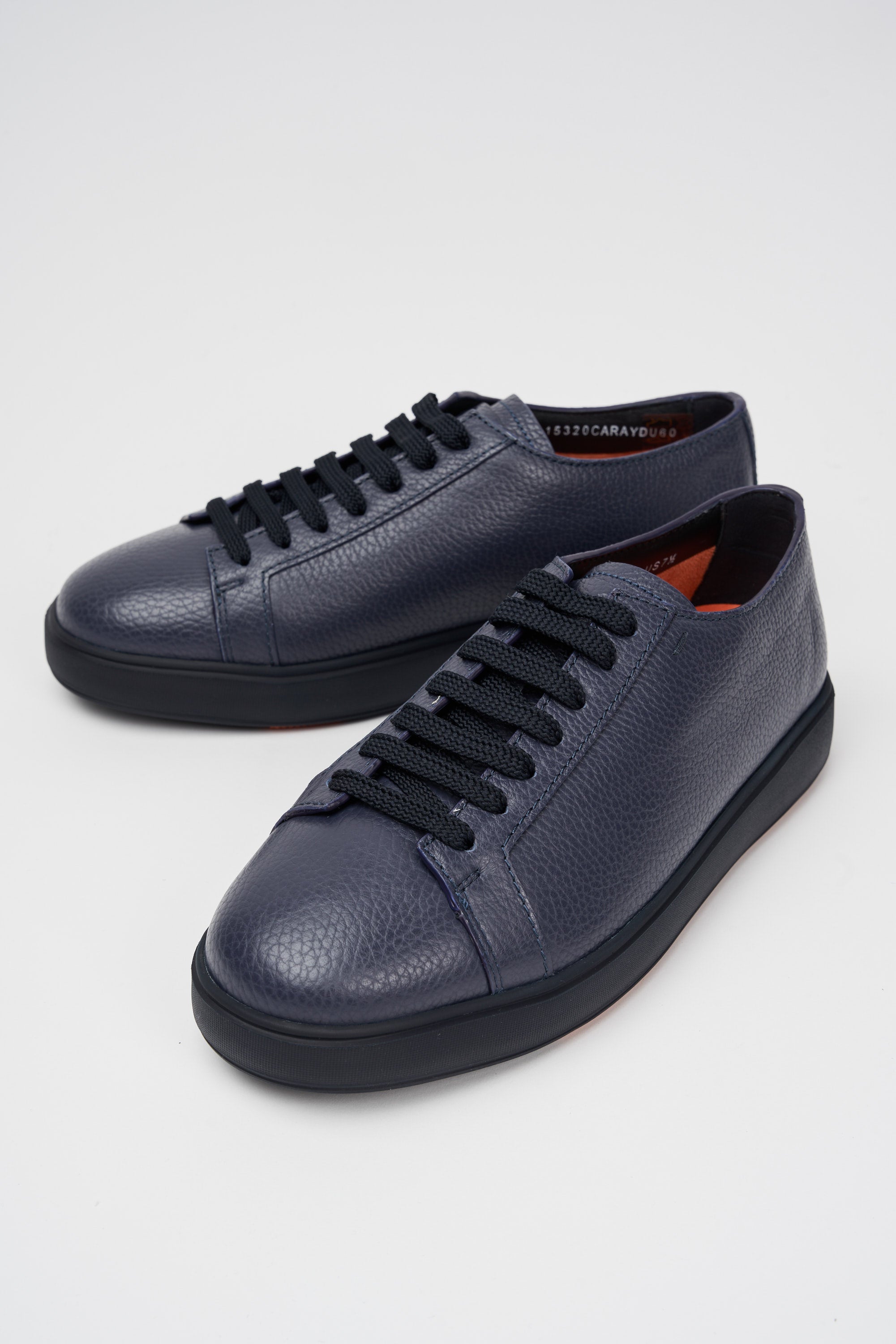 Santoni Sneaker 5944 Leather Blue-6
