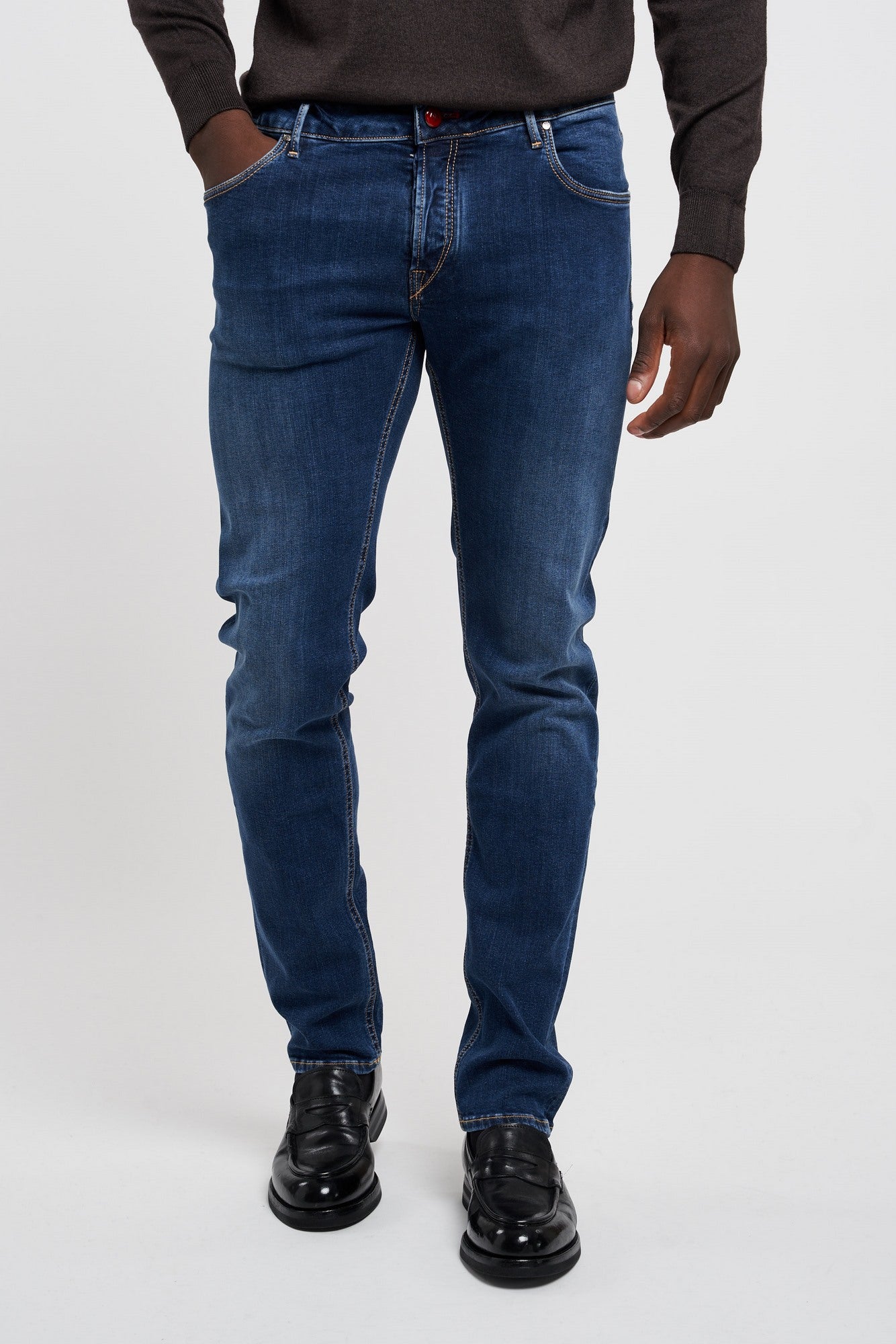 Handpicked Jeans Orvieto in Blue Cotton-1