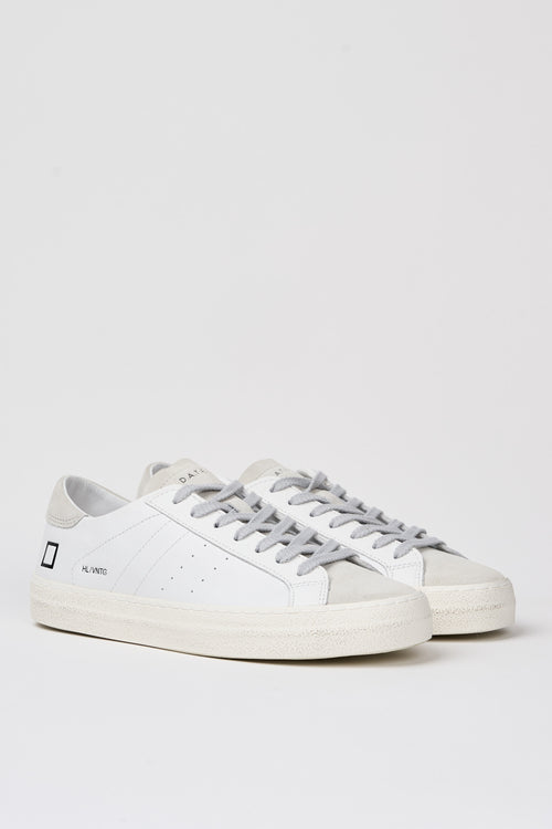 D.A.T.E. Sneaker Hill Low Vintage Leather/Suede White-2