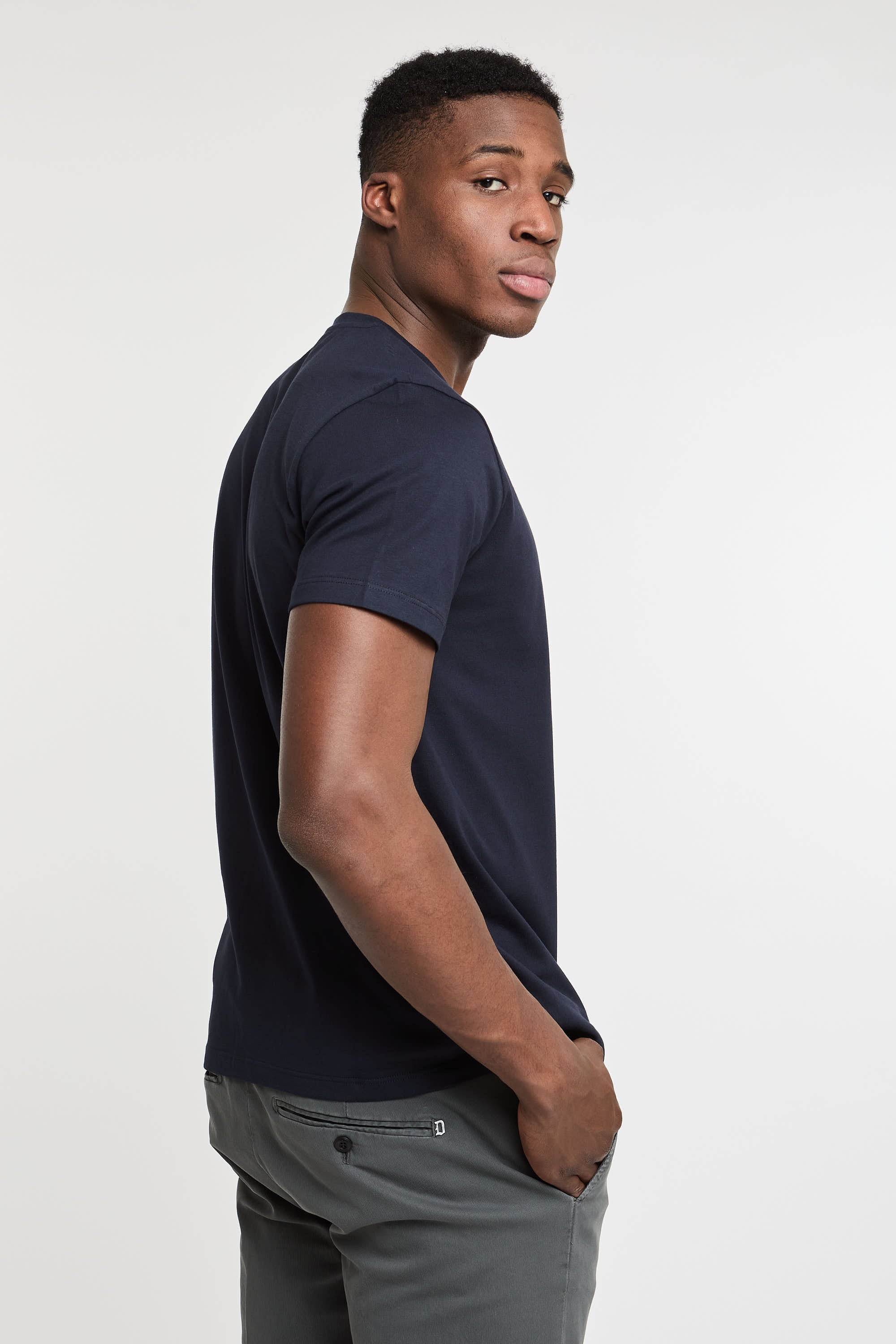 Dondup T-Shirt aus Baumwolle in Blau-4