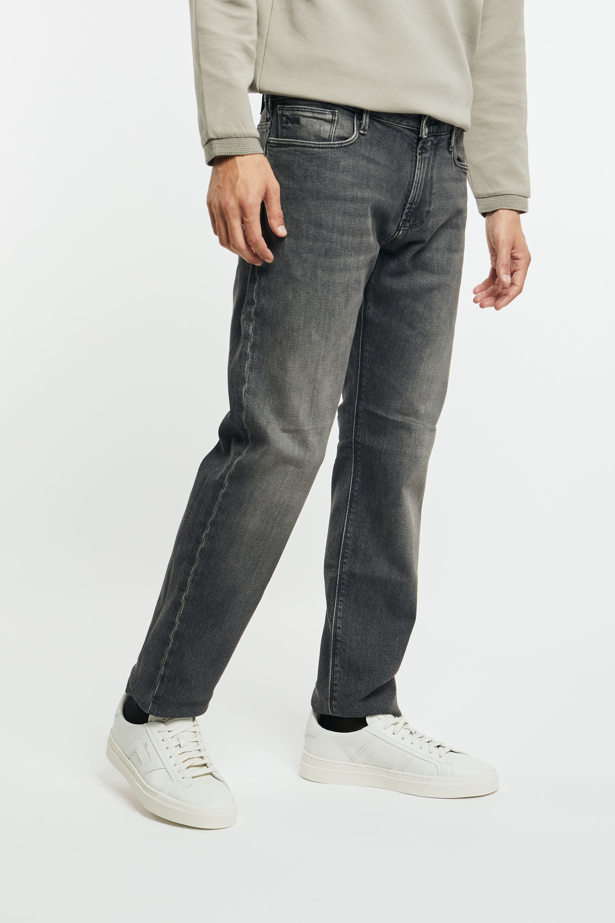 Jeans J06 slim fit in denim effetto vintage - 4