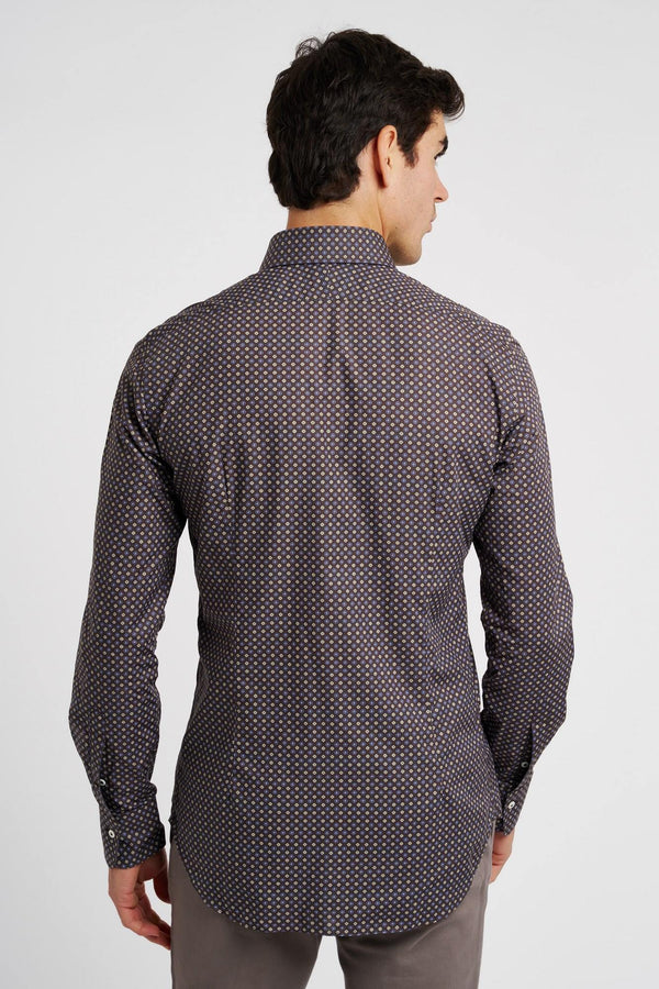 Alessandro Gherardi Patterned Cotton Shirt Brown - 4