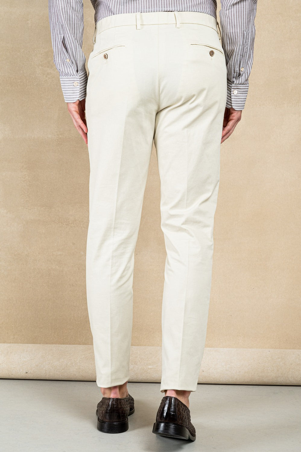 Pantalone Riccardo in cotone cover stretch - 4