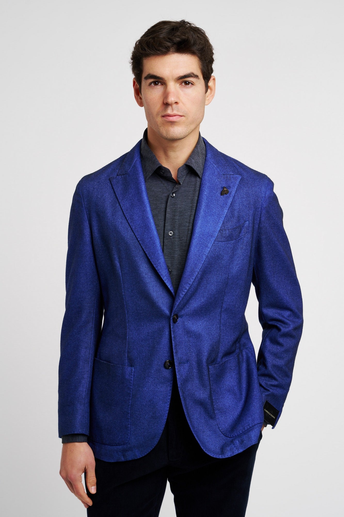 Gabriele Pasini Blue Jacket in Wool Cashmere Blend - 4
