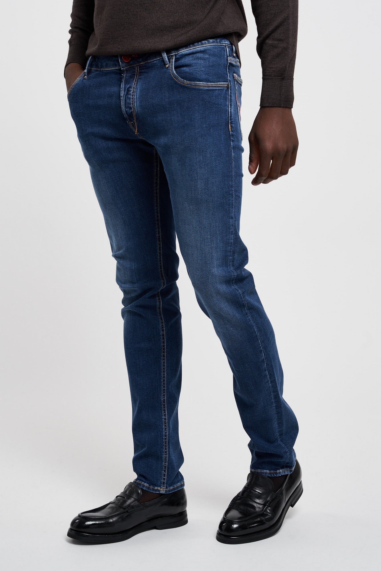 Handpicked Jeans Orvieto in Blue Cotton - 5