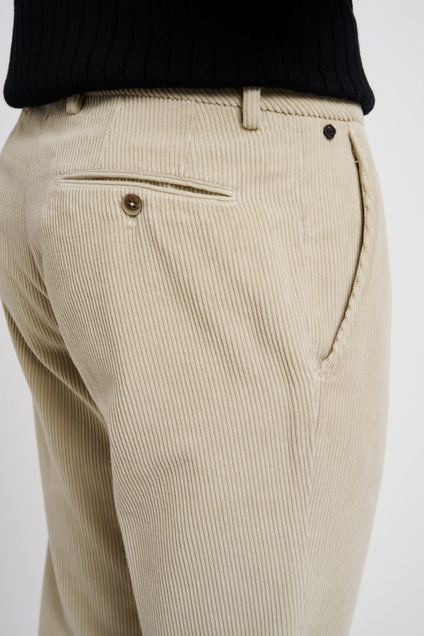 GTA Trousers Riccardo 100% Cotton Beige - 5