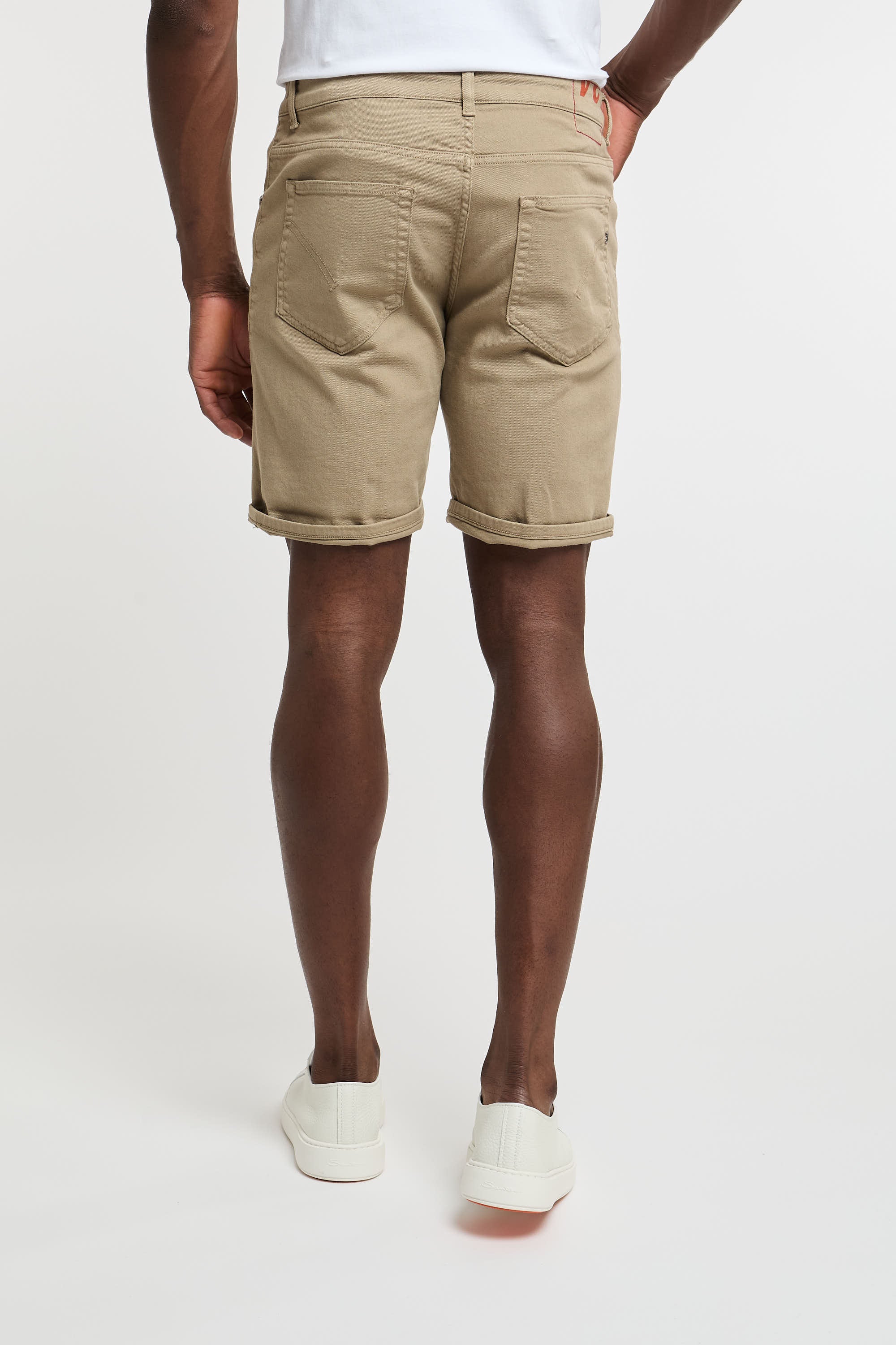 Dondup Derick Beige Cotton Bermuda Shorts-6