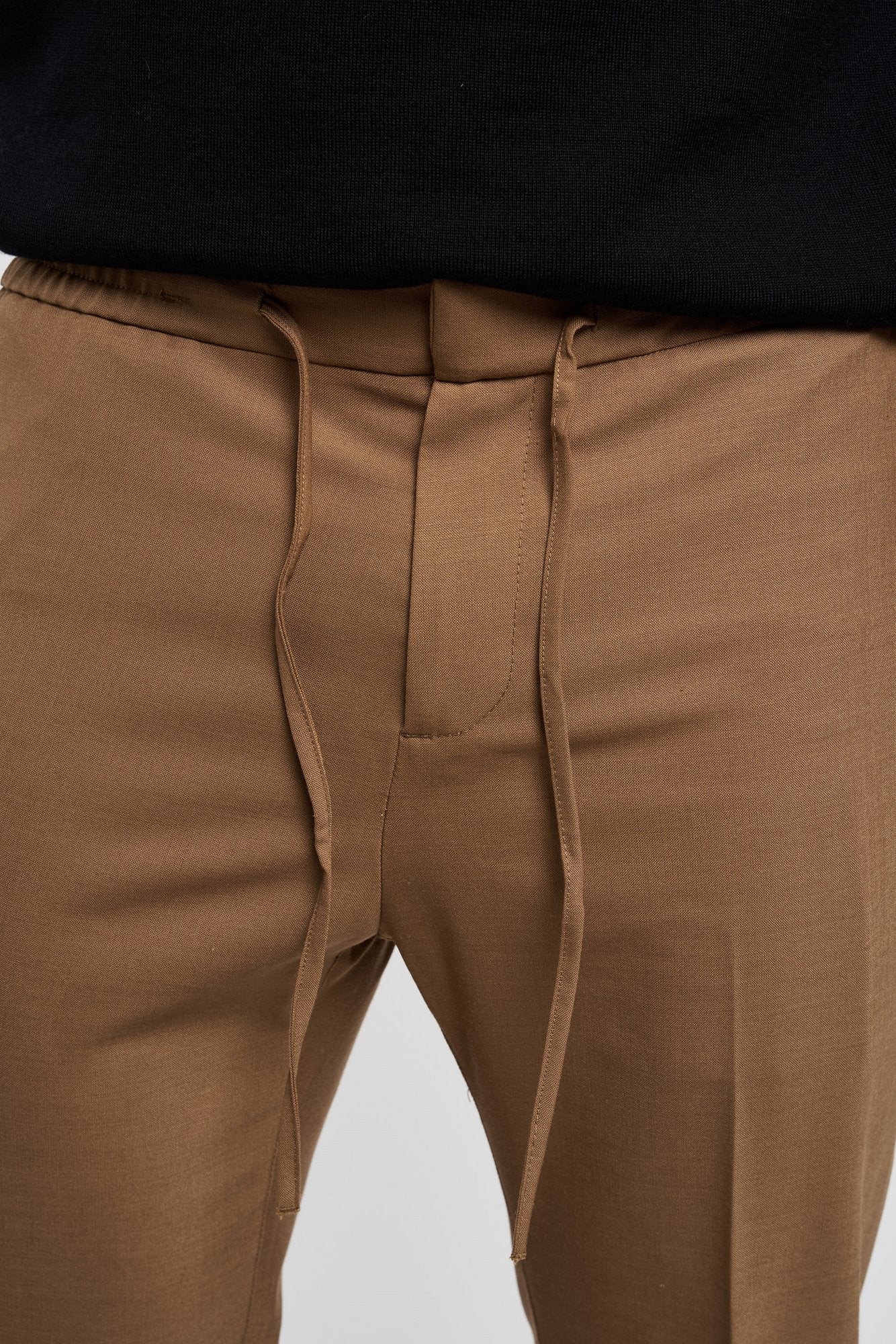 Iceberg Trousers with Logo Polyester/Wool Brown - 6