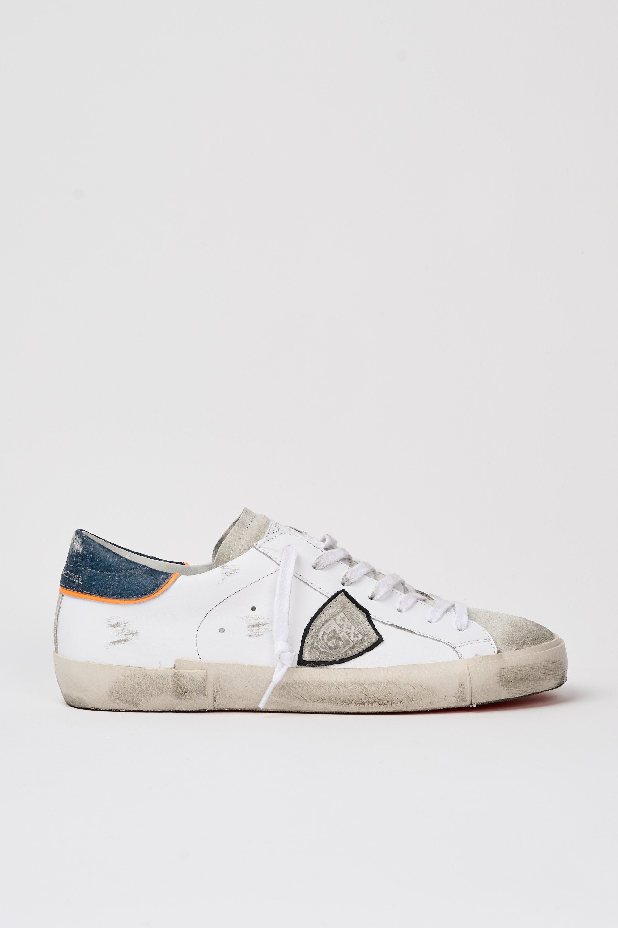 Philippe Model Sneaker Prsx Leather/Suede White/Denim-1