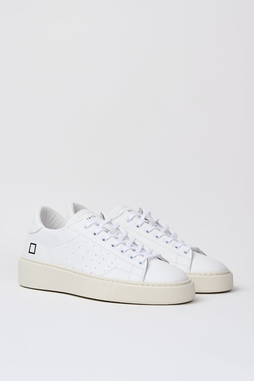 D.A.T.E. Sneaker Levante Leder Weiß-2