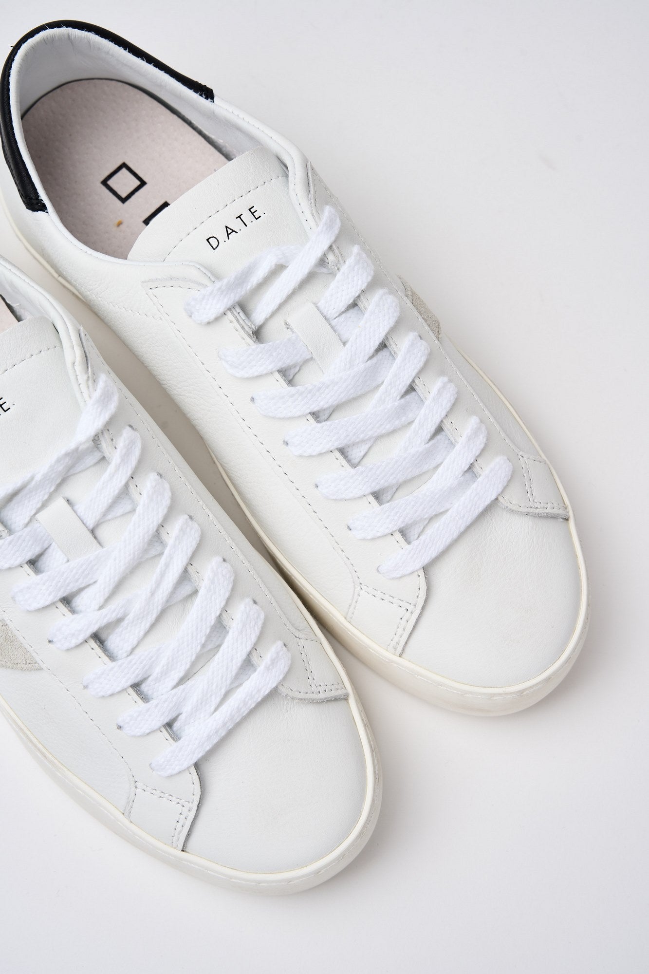 D.A.T.E. Sneaker Hill Leather/Suede White/Black-3