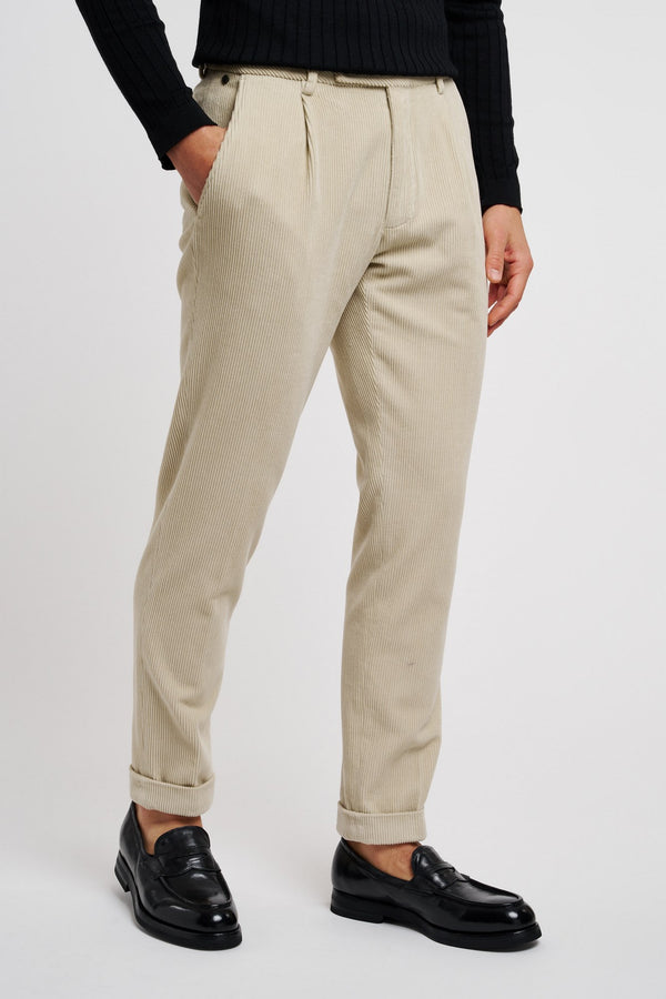 GTA Trousers Riccardo 100% Cotton Beige - 1