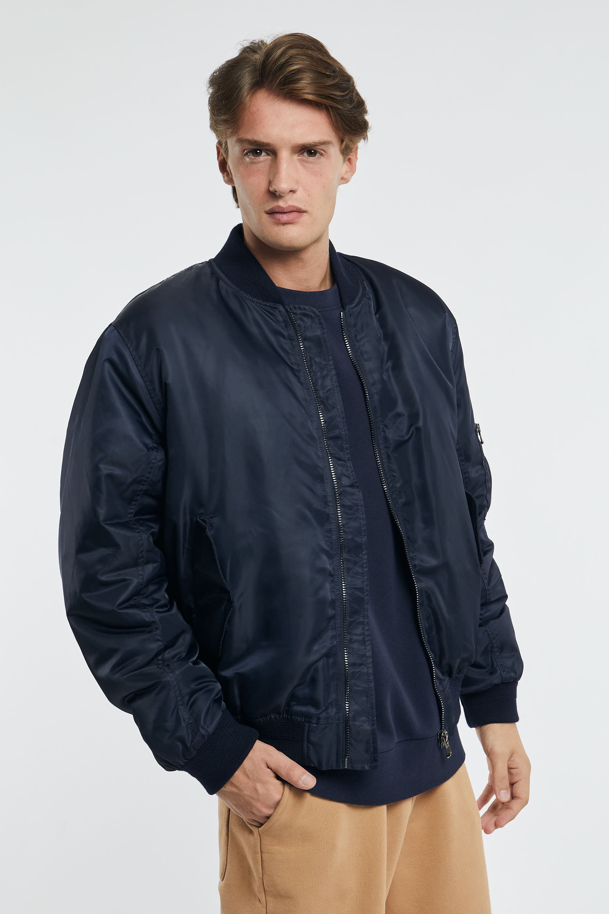 Philippe Model Bomber Gustave Fabric Blue-6