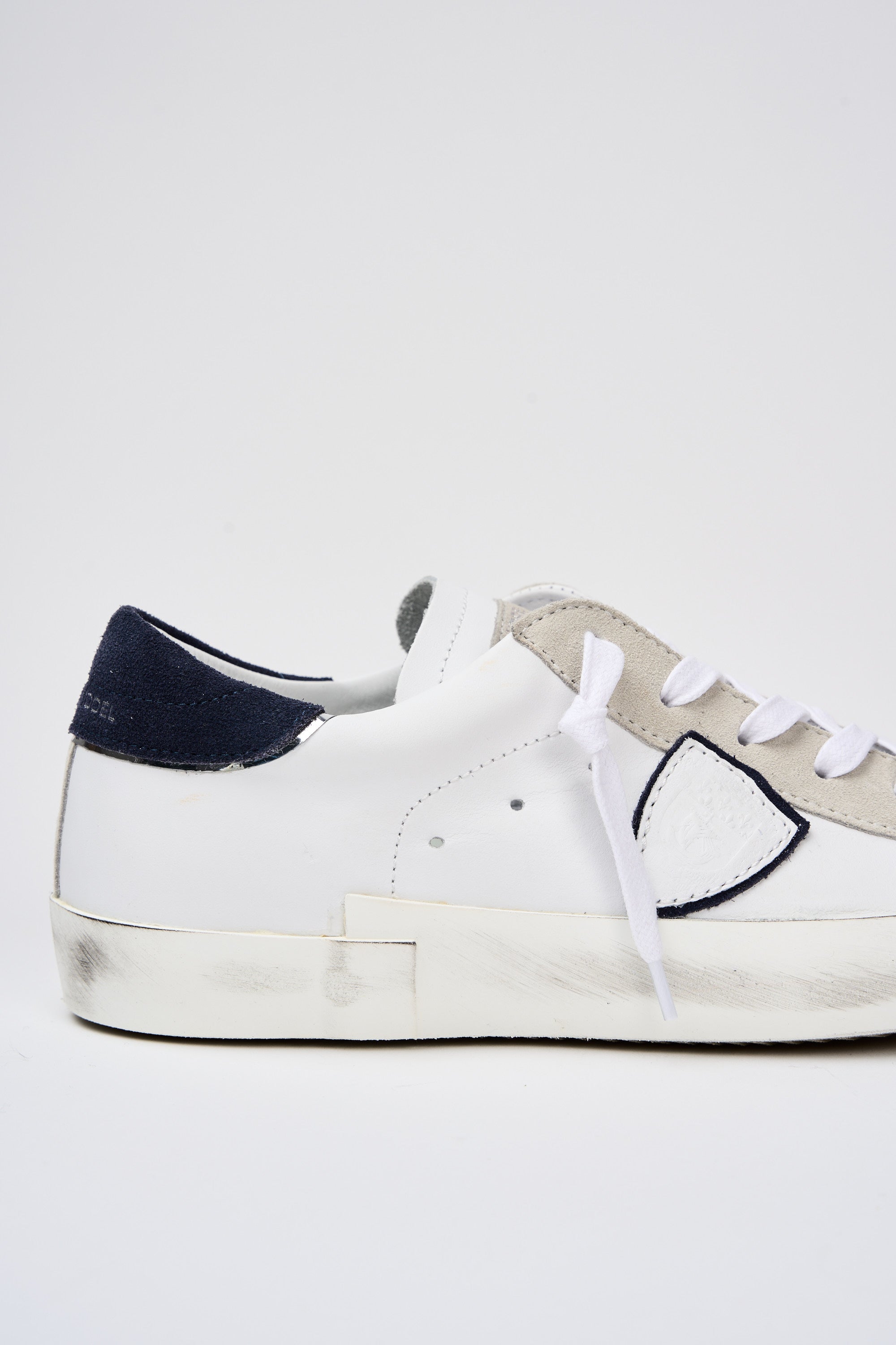 Philippe Model Sneaker PRSX Leather/Suede White/Blue-5