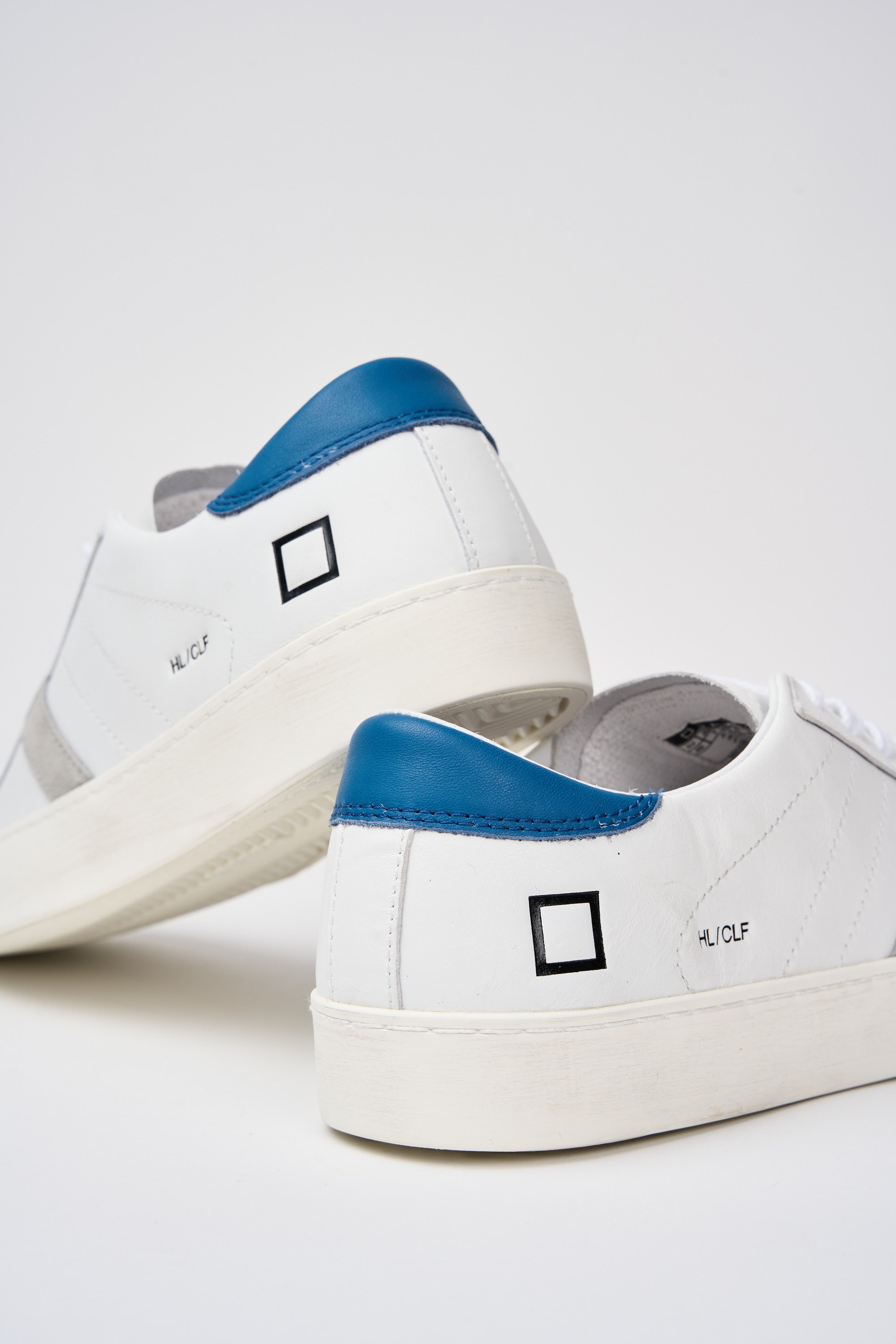 D.A.T.E. Sneaker Hill Leder/Suede Weiß/Blau-6