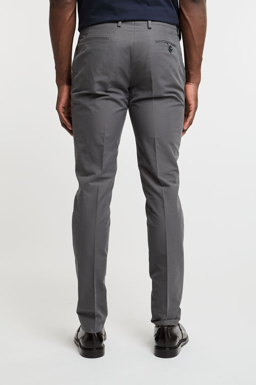 Berwich Trousers with Pleats Cotton/Polyamide Grey-2