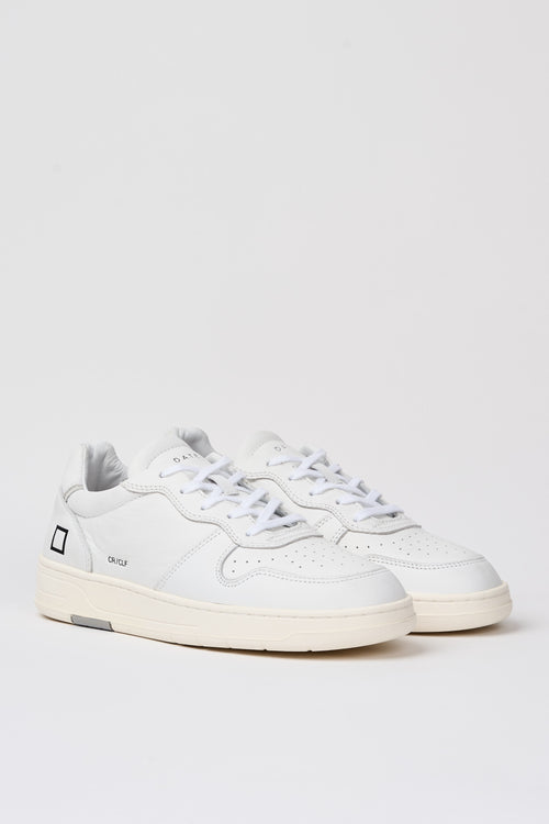 D.A.T.E. Sneaker Court White Leather-2