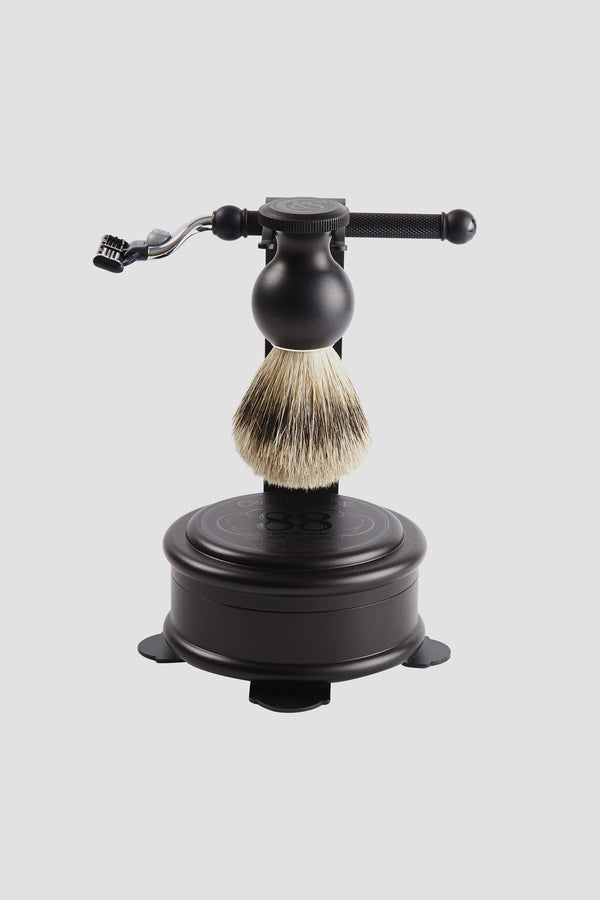 Czech & Speake No.88 Black Aluminum Shaving Set - 1