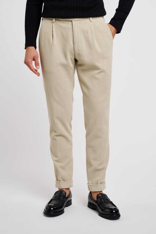 GTA Trousers Riccardo 100% Cotton Beige - 3