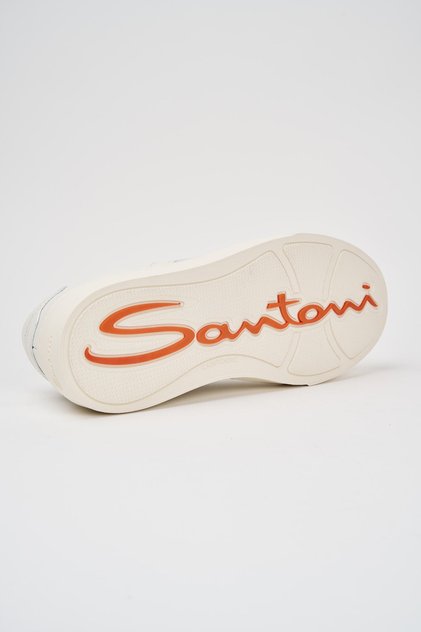 Santoni Sneaker Double Buckle in Pelle Bianco - 5