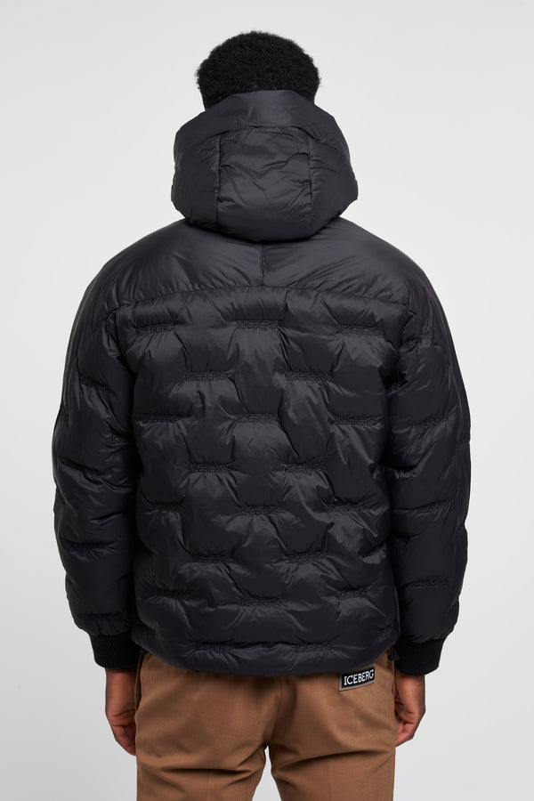 Iceberg Padded Jacket with Hood Nylon Black - 4