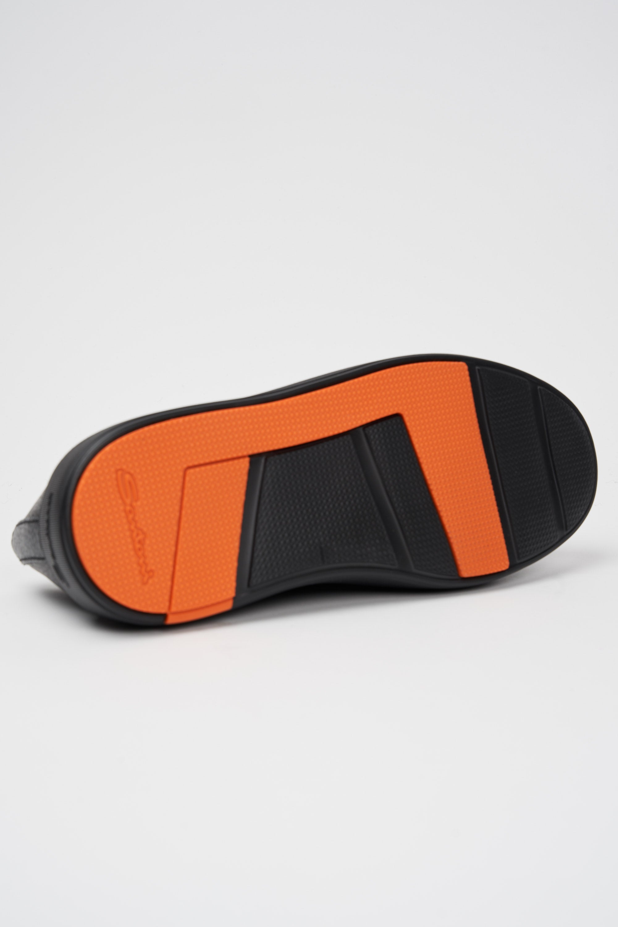 Santoni Leather Sneakers Black-5