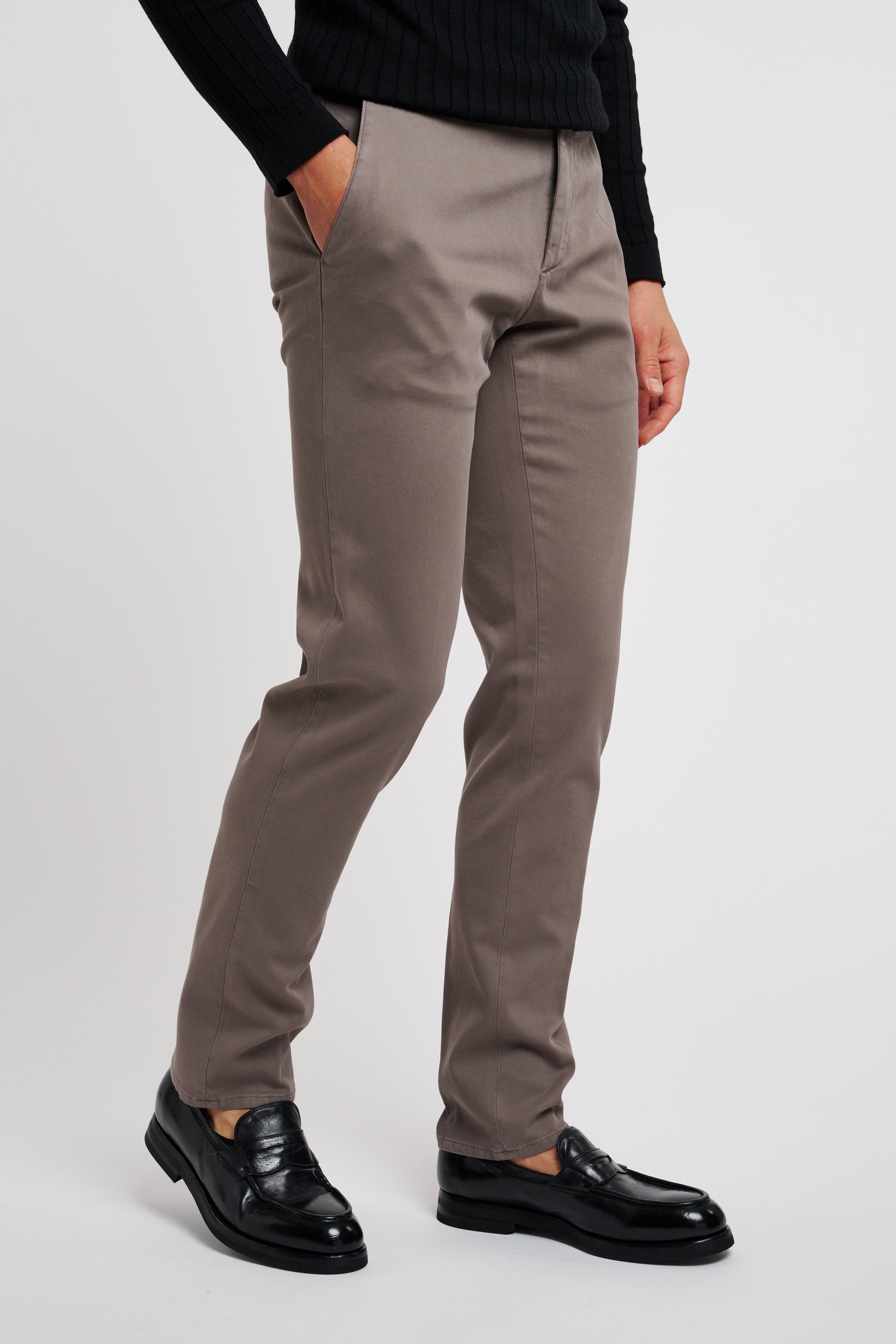 GTA Federico Mixed Cotton Pants Grey-4