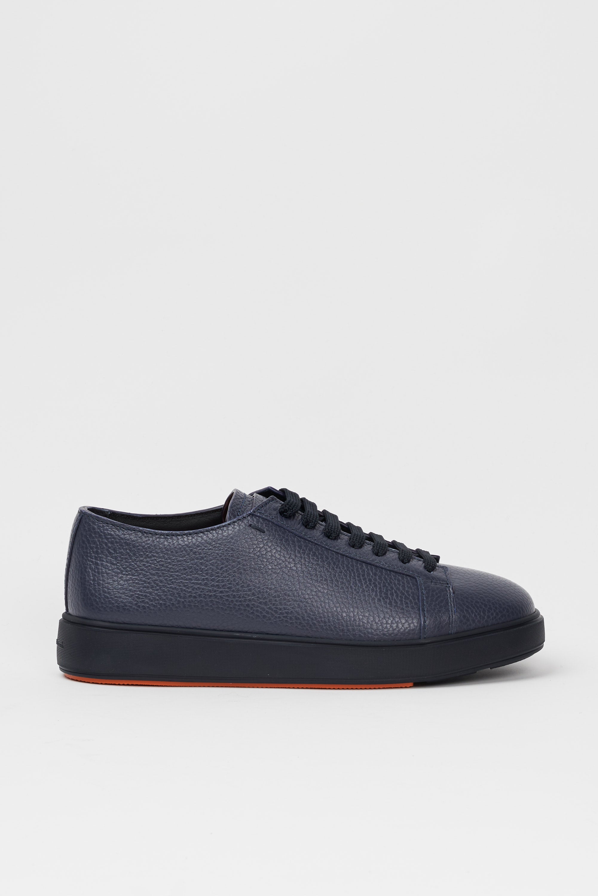 Santoni Sneaker 5944 Leather Blue-1