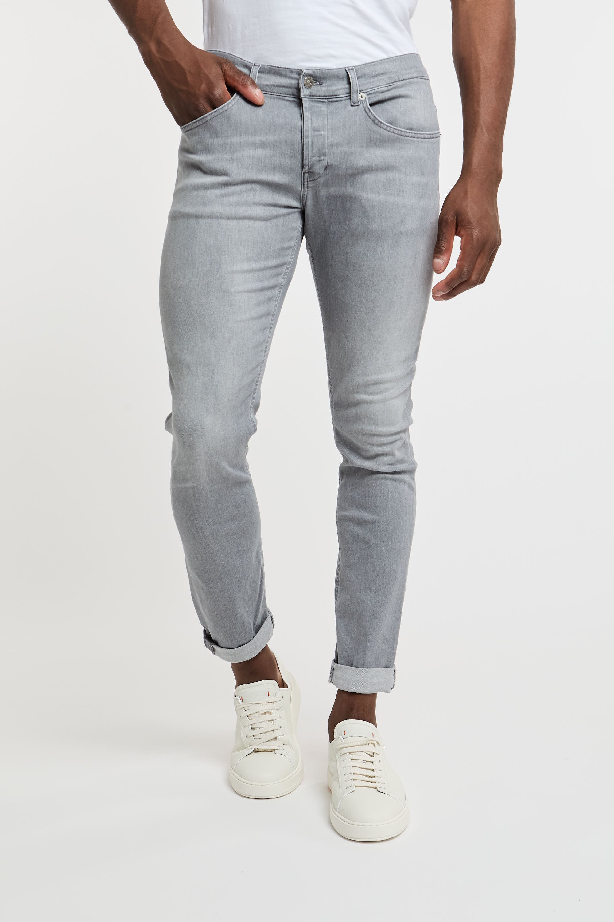 Dondup George Jeans Cotton/Elastomultiester Grey-3