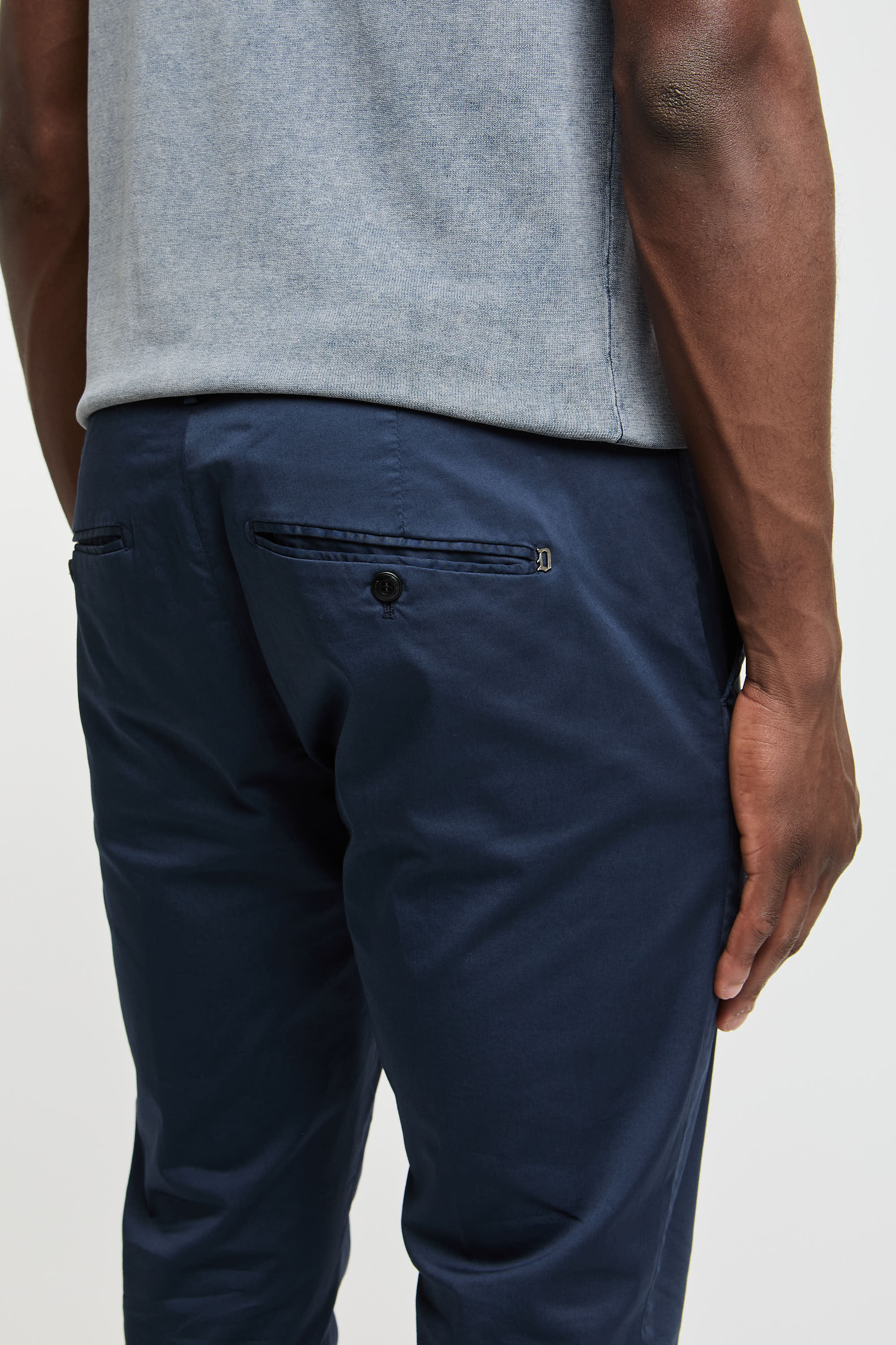 Dondup Gaubert Cotton Trousers Blue-6
