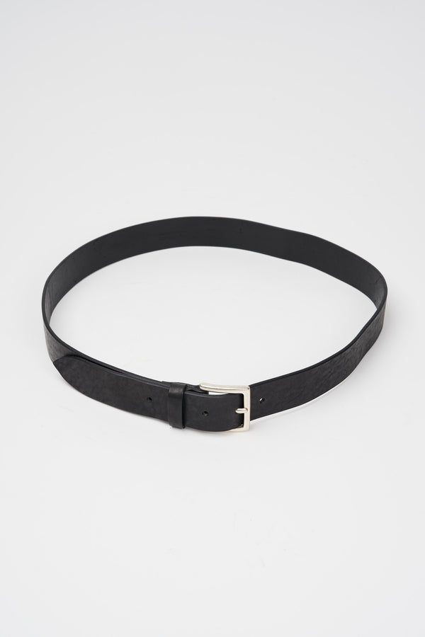 D'Amico Leather Belt Vintage Effect Black - 2