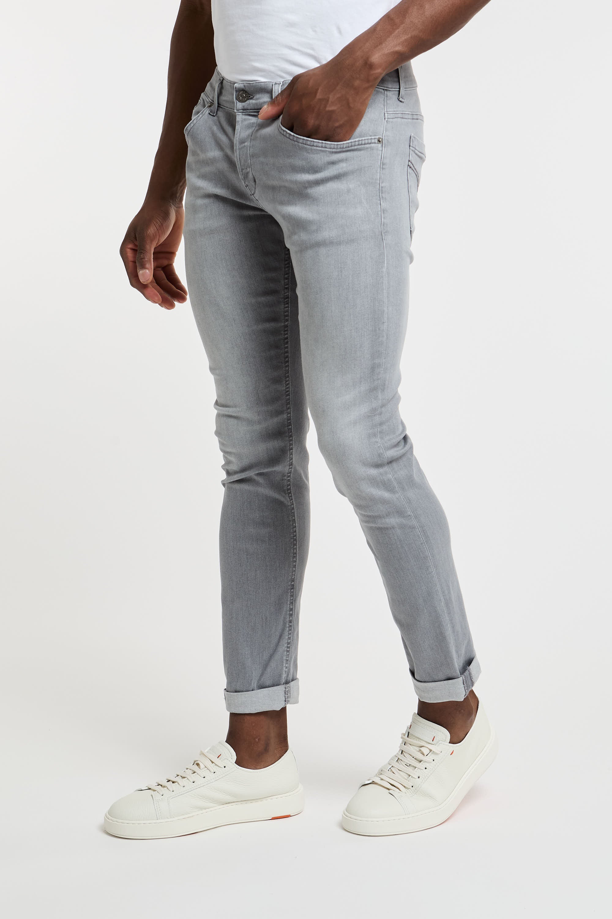 Dondup George Jeans Cotton/Elastomultiester Grey-4