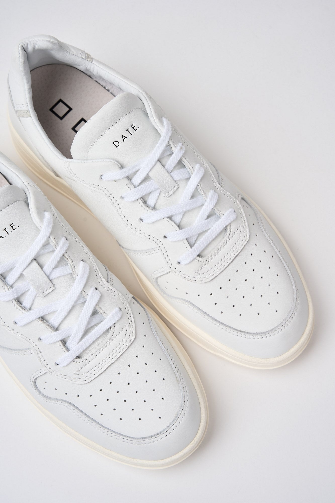 D.A.T.E. Sneaker Court White Leather-3