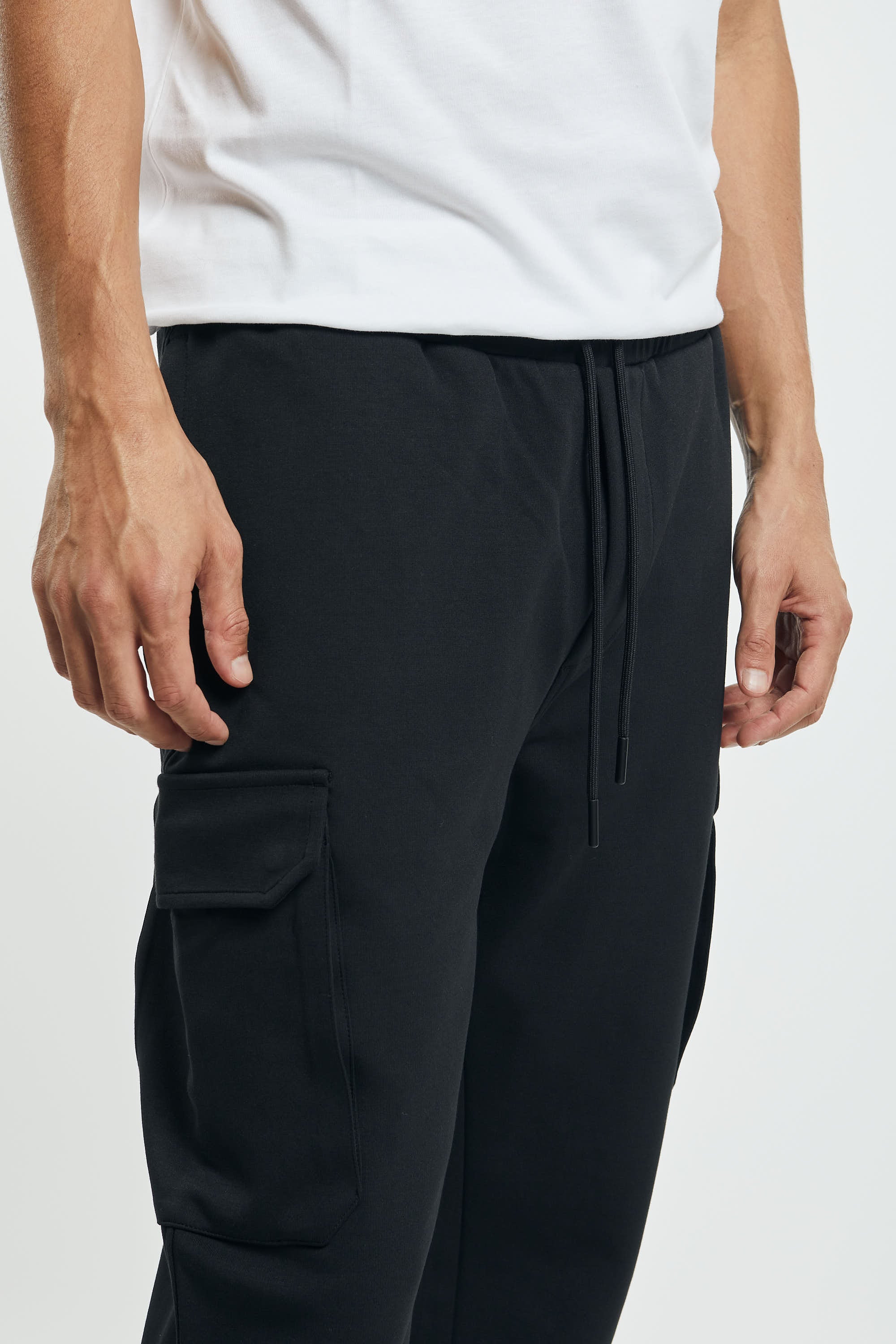 Pantaloni sportivi in misto cotone elasticizzato - 5