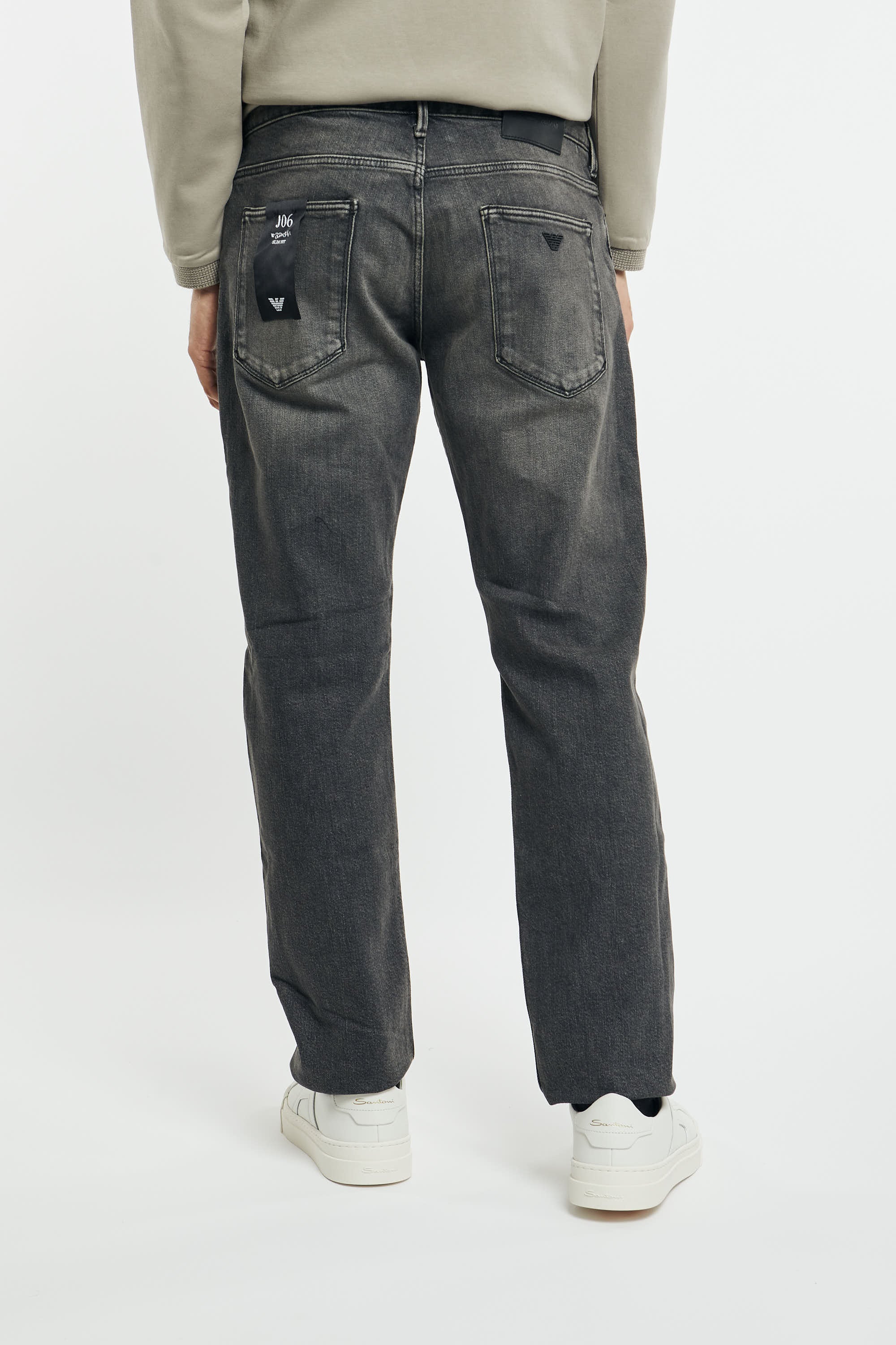 Jeans J06 slim fit in denim effetto vintage - 5