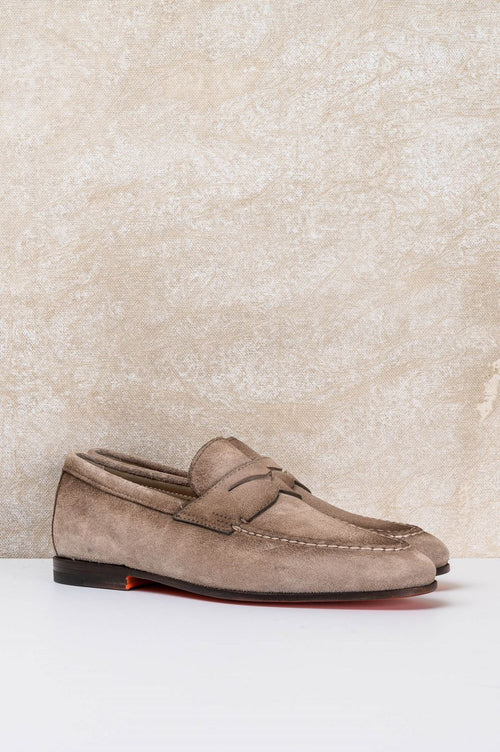 Suede penny loafer-2