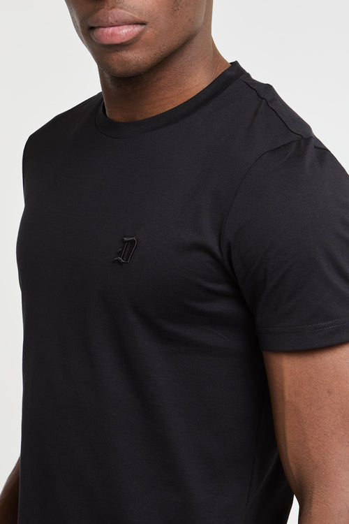 Dondup T-Shirt aus Baumwolle in Schwarz