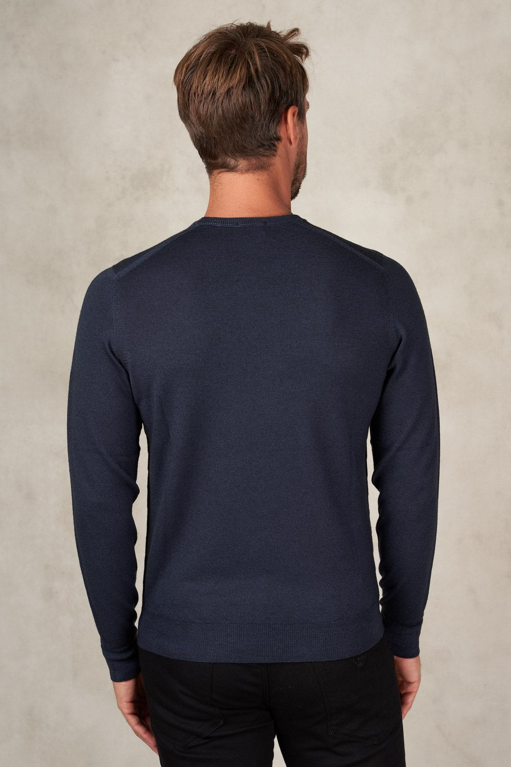 Merino wool crew neck sweater-4