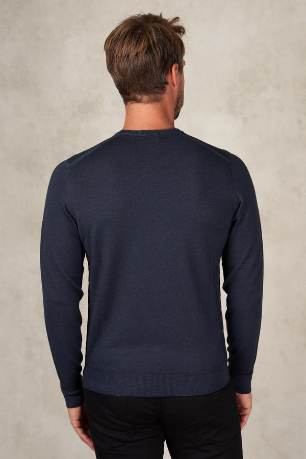 Merino wool crew neck sweater - 4