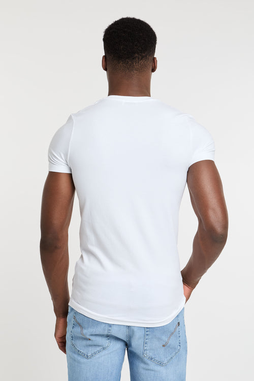 Dondup T-Shirt aus Baumwolle/Elastan in Weiß-2