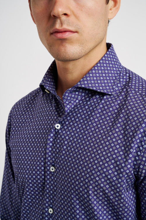 Alessandro Gherardi Hemd in Blau aus Baumwolle-2