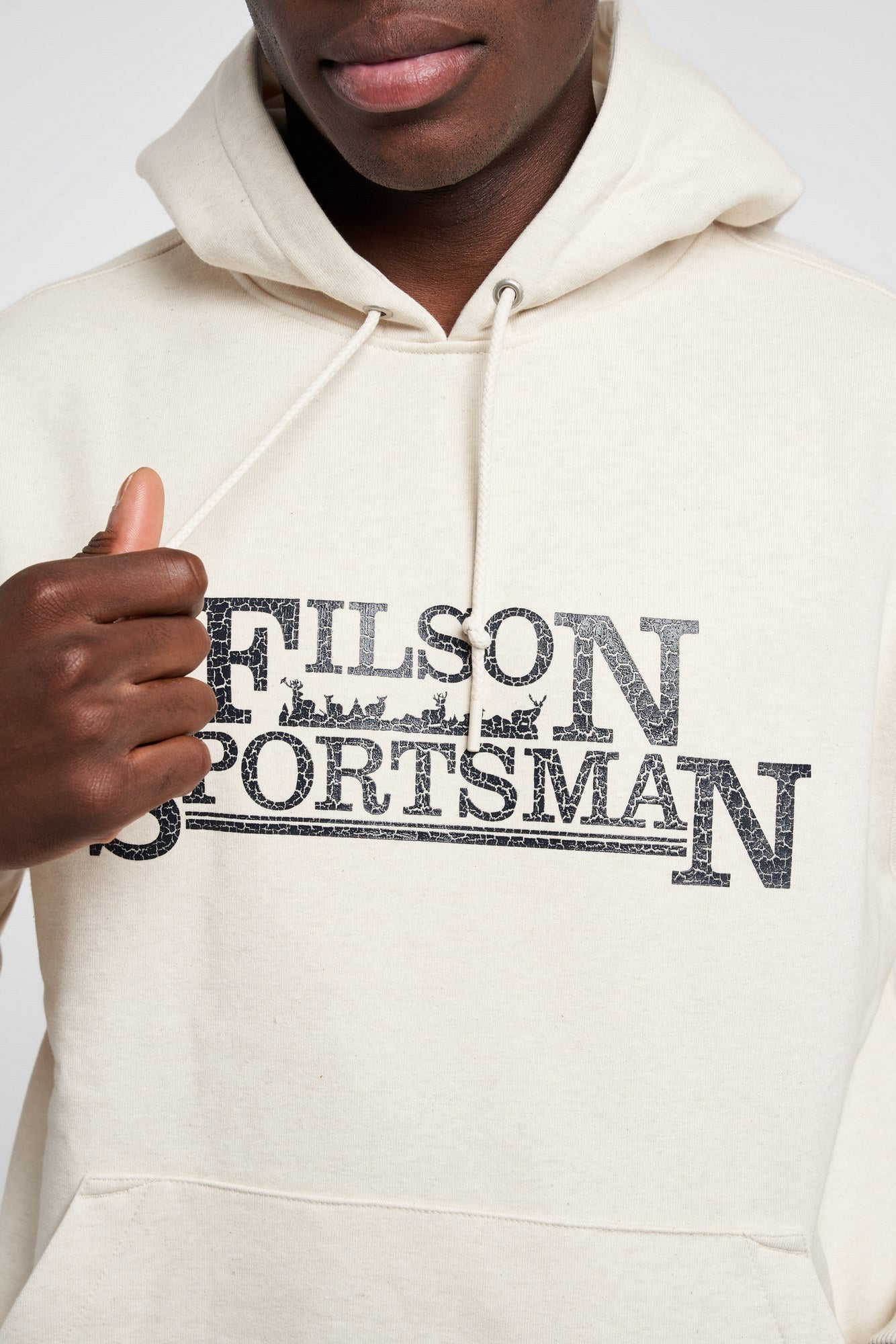 Filson Sweatshirt with Front Graphic Cotton/Polyester Beige - 3