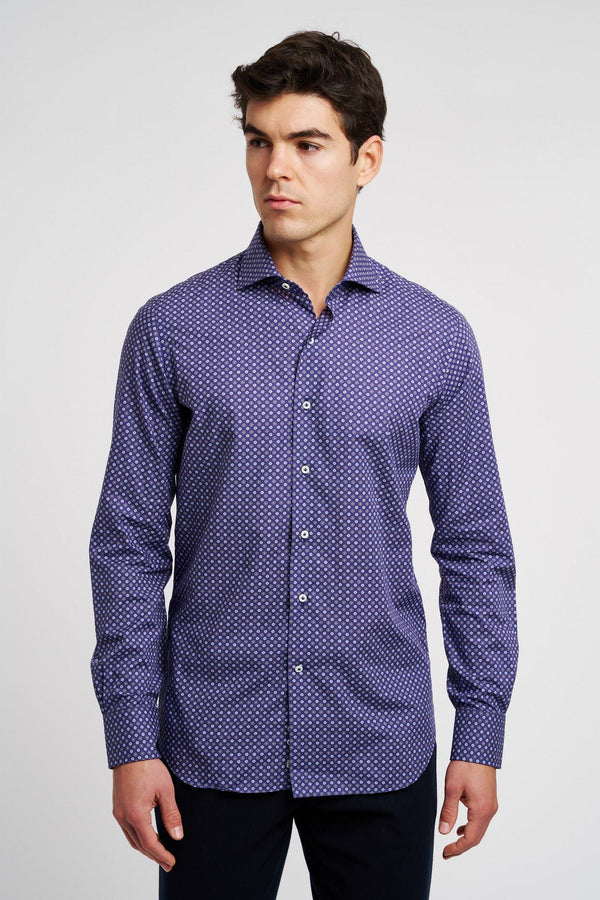 Alessandro Gherardi Blue Cotton Shirt - 1