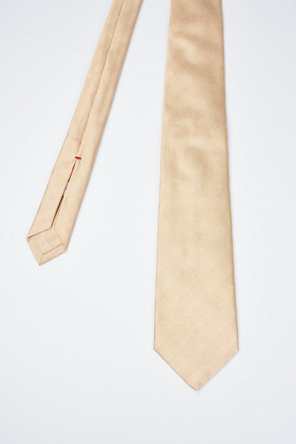 Cravatta in pura seta con motivo resca diagonale - 2