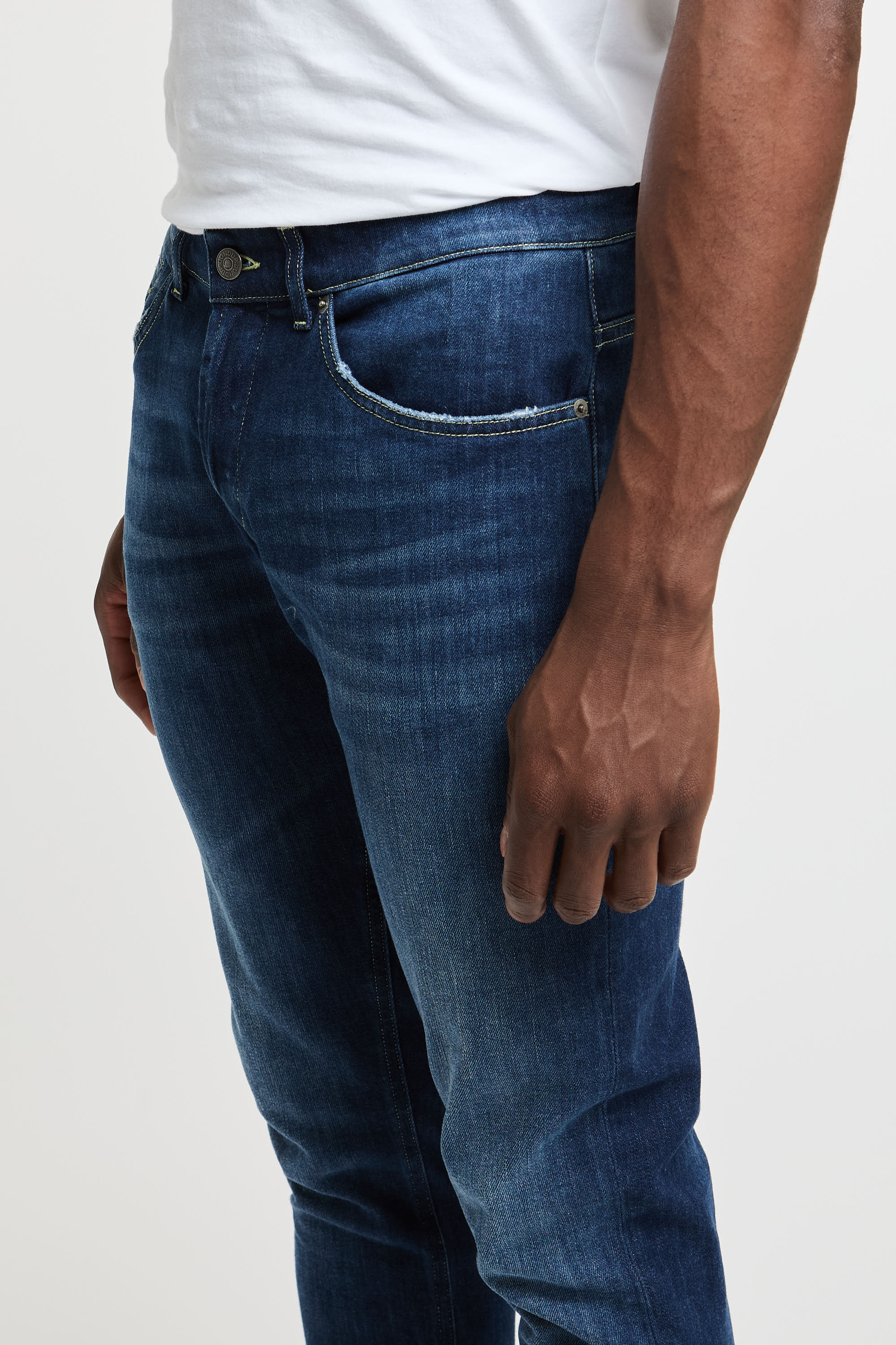 Dondup Jeans George Cotton/Elastomultiester Dark Blue-6