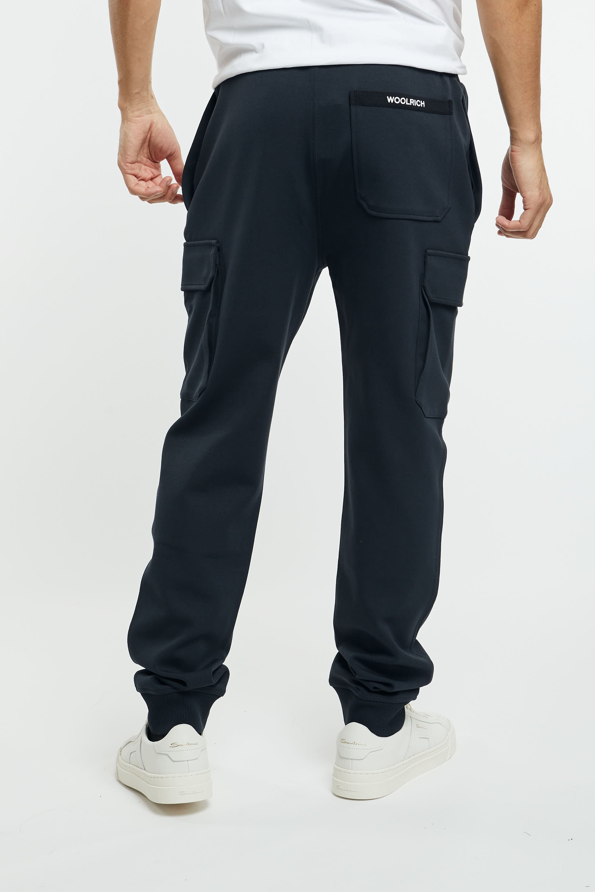 Pantaloni sportivi in misto cotone elasticizzato - 6