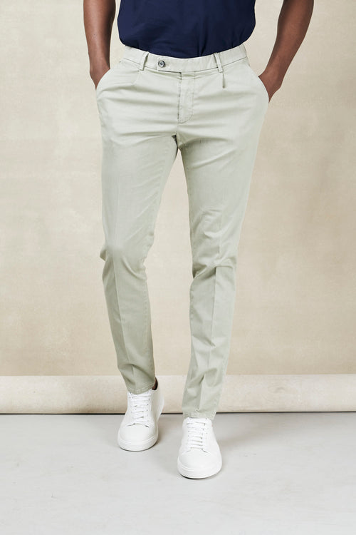 Riccardo trousers in cover stretch cotton